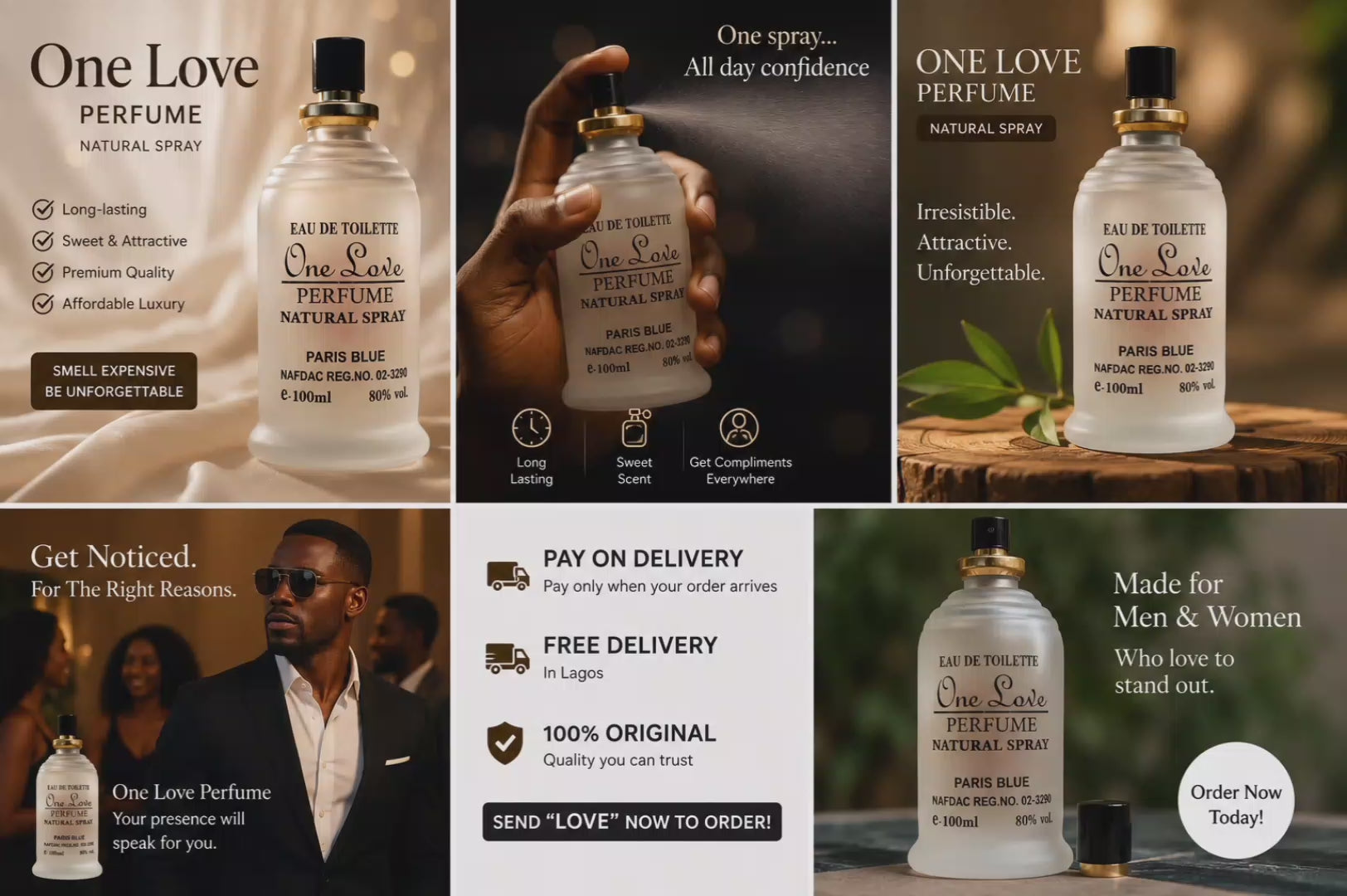 One Love Perfume – Natural Spray (100ml)